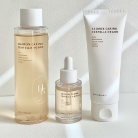 Тонер, ампула, крем HEVEBLUE SALMON CARING CENTELLA
